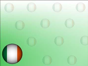 Ireland Flag 03 - PowerPoint Templates