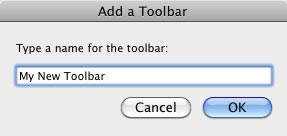 Add a Toolbar dialog box