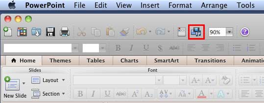 Media Browser button on the Standard toolbar