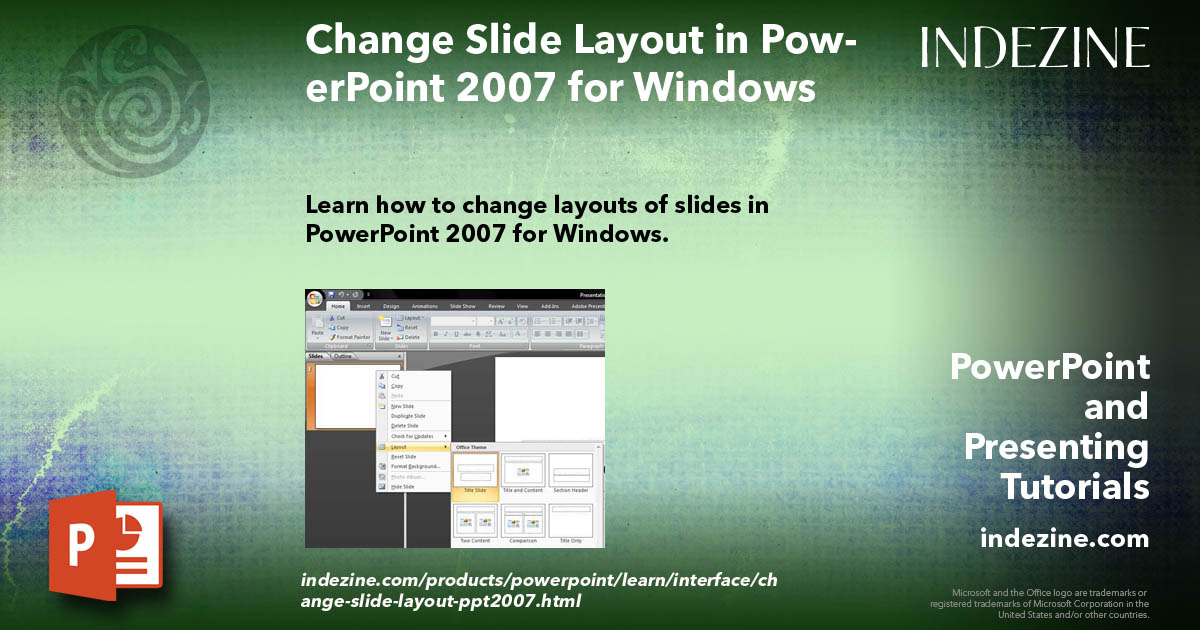  Change Slide Layout In PowerPoint 2007 For Windows